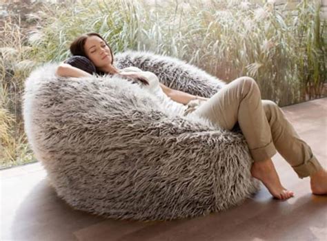 bean bag fake fur|adult faux fur bean bag.